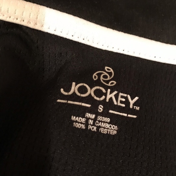 Jockey Athletic Pullover Quarter Zip Womens Size Small Black White Long Sleeve - Picture 13 of 14